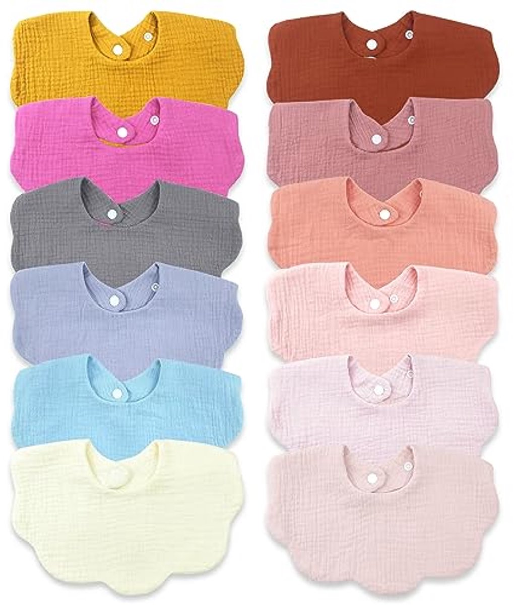 Verstelbare Baby Bandana Kwijlslabbetjes 8-pack voor Jongens en Meisjes - Zachte en Absorberende Slabbetjes voor Tandjes Krijgen