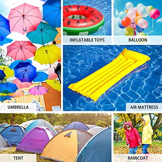20 Vinyl Reparatiepleisters 7,5x7,5 Cm – Voor Zwembaden, Luchtbedden, Tenten En Meer – Waterdicht En Weerbestendig