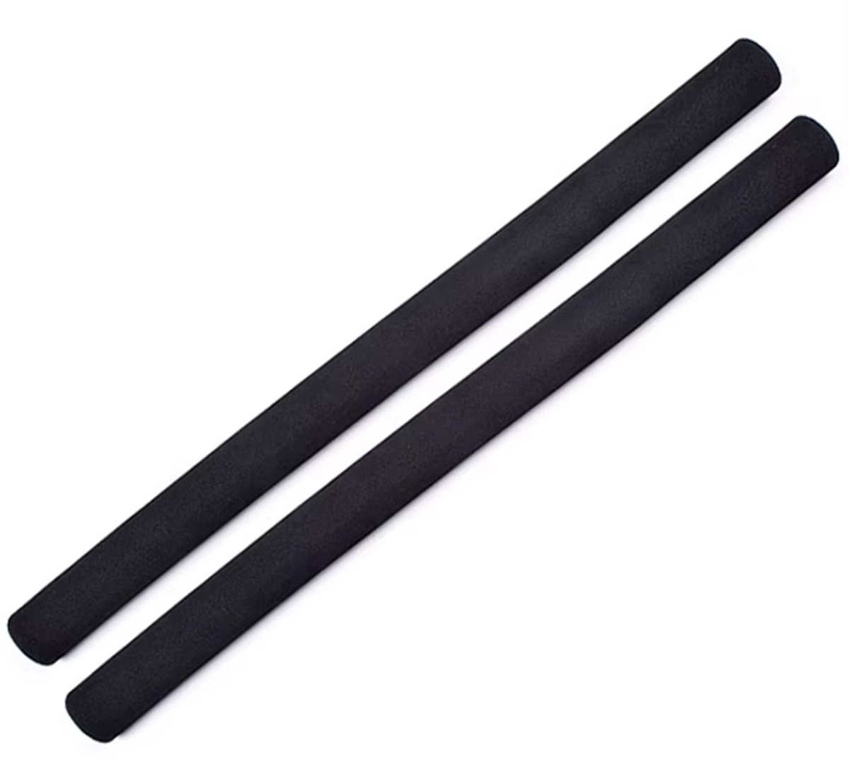 Rieba® Stuurfoam Fiets - Universeel - Fietsstuur - Vlinder / Multigrip - 400mm - 2 stuks - Inclusief Afdichtdoppen - Zwart