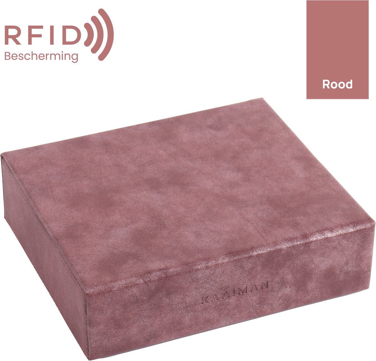Kaaiman® Faraday Box – Autosleutel Antidiefstal – Keyless Entry & RFID Beveiliging - Luxe Designer Doos - Rood