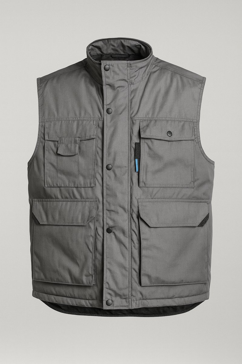 Sioen werkvest – – multifunctioneel gevoerd bodywarmer Grijs