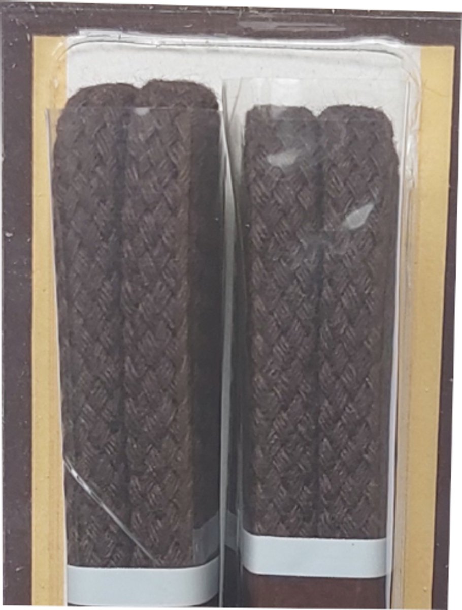 Tana Veter - 2 Paar - Donker Bruin - Rond - Koord Veters - Lengte 90 cm - Dikte 3,5 mm - Schoenveter