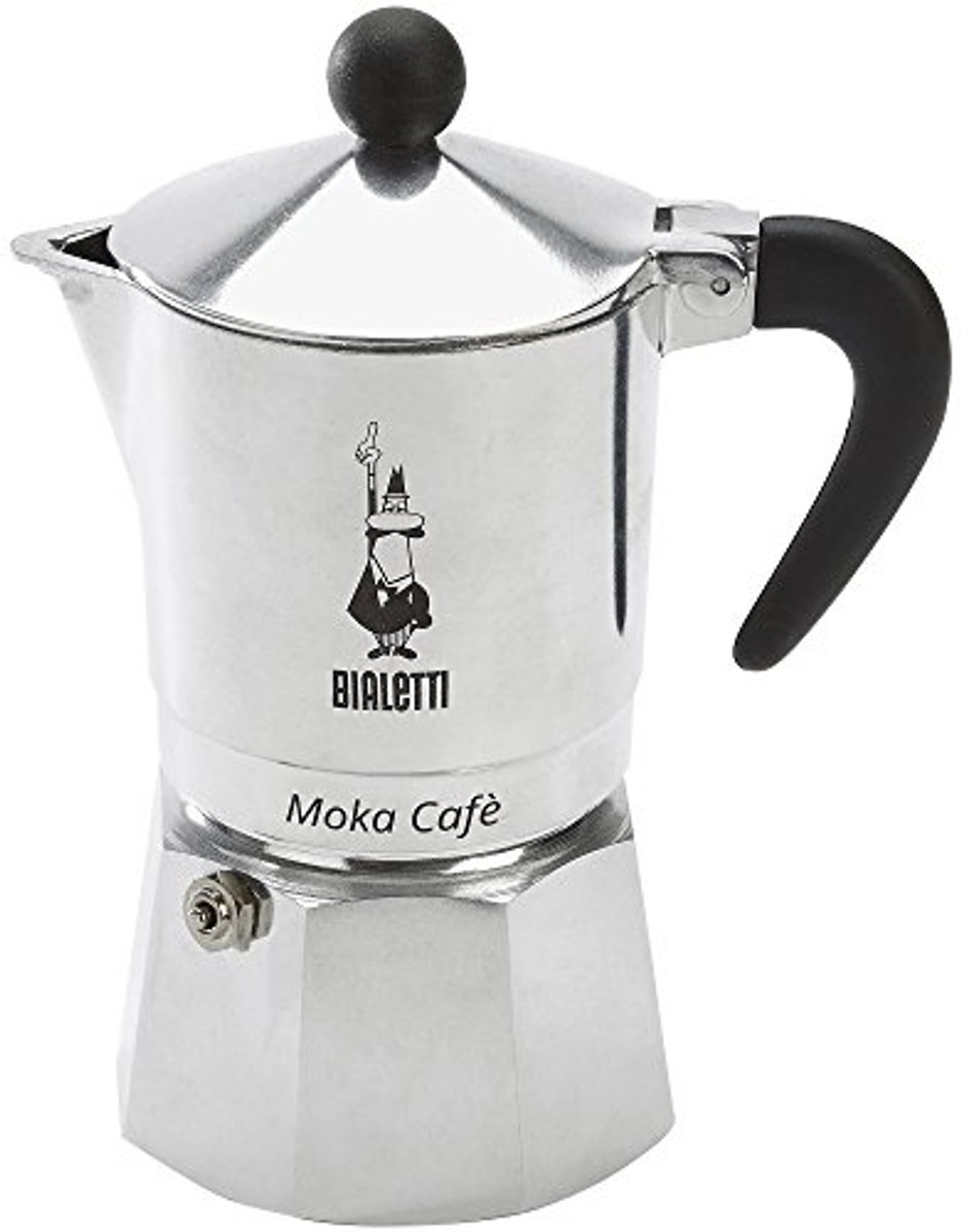 Espressomachine voor 3 kopjes - aluminium, grijs