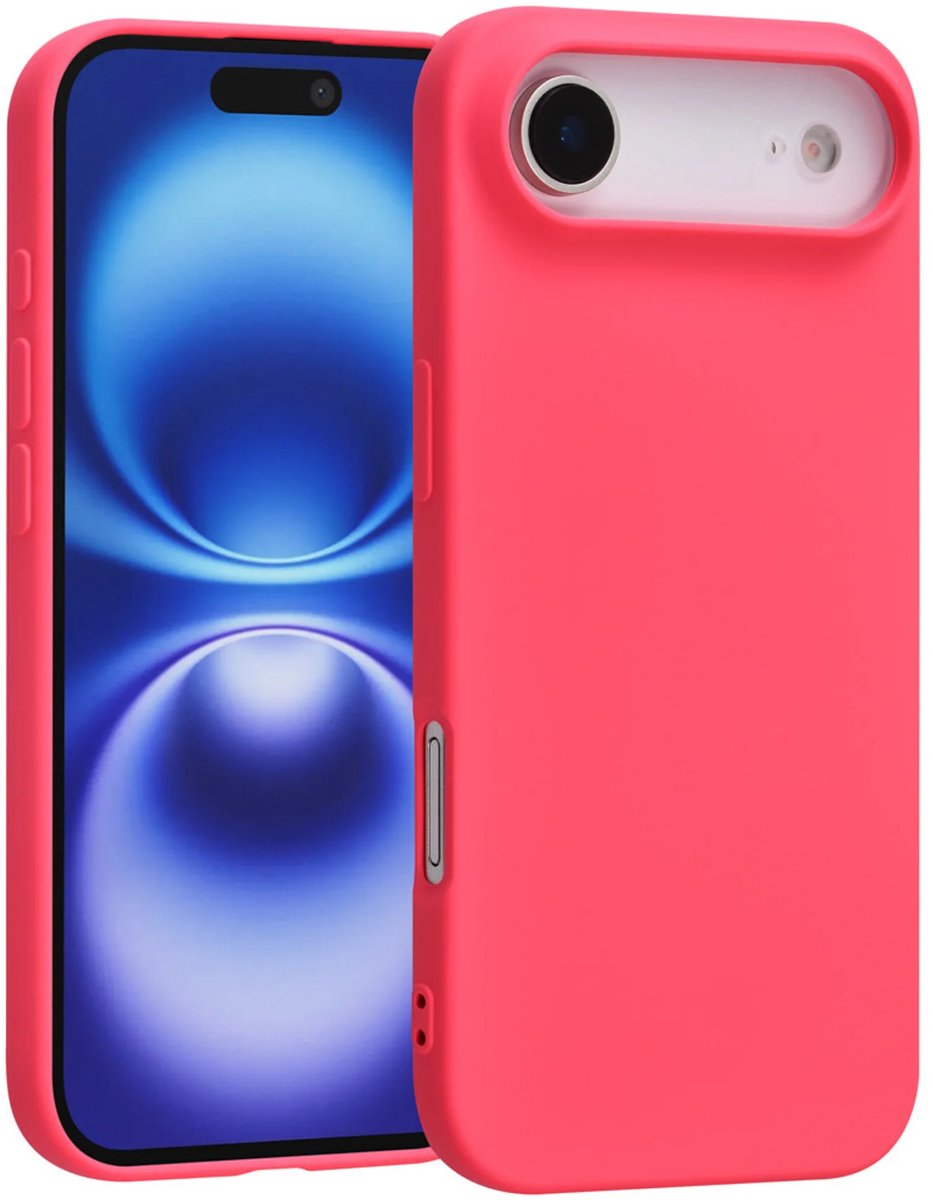 Shockproof Backcover - Liquid Silicone Soft Hoesje - Geschikt voor: iPhone Air - Felroze