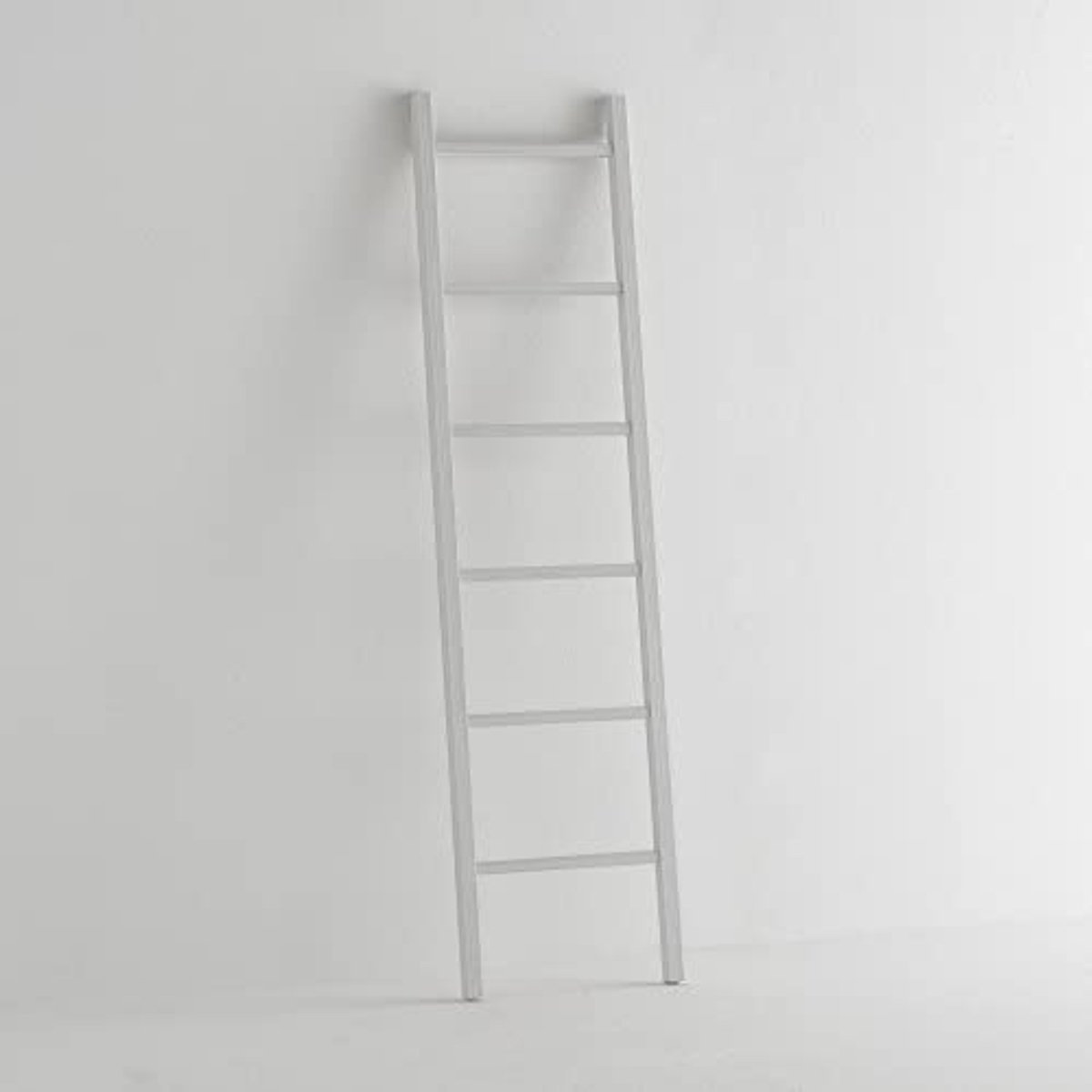 Decoratieve ladder van essenhout, 160 x 40 cm, multifunctionele kledingstang en handdoekho