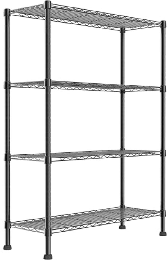 HENDI Aluminium opbergrek – 4 planken – Verstelbare voeten – 1280x405x1685 mm HENDI Aluminium opbergrek – 4 planken – Verstelbare voeten – 1280x405x1685 mm