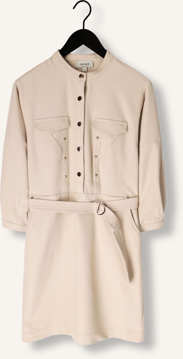 AAIKO Jana Vis 565 Dames - Jurk - Beige - Maat M