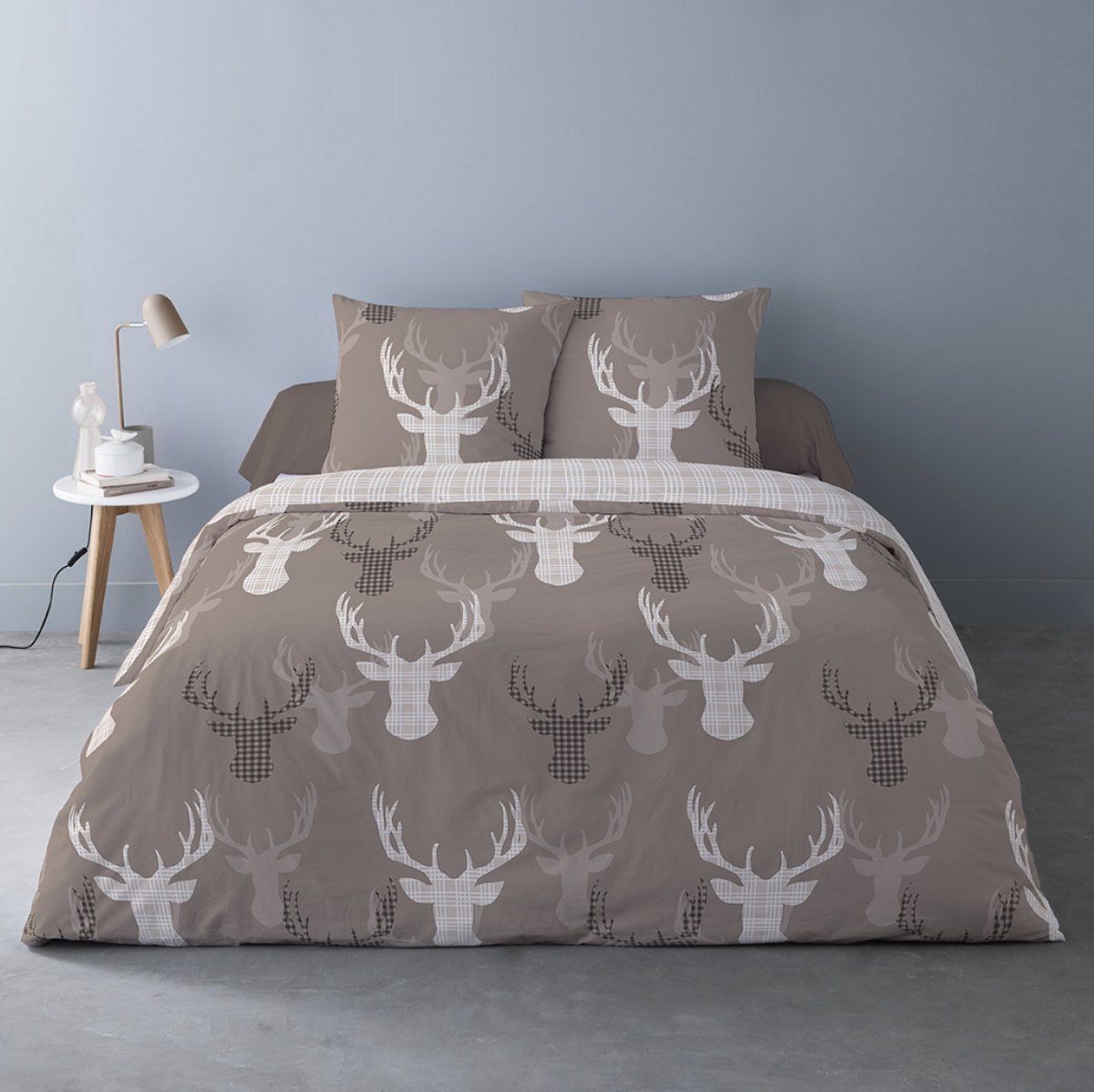 Better Nights Luxe Katoen Flanel dekbedovertrek Invierno Taupe - 240x220