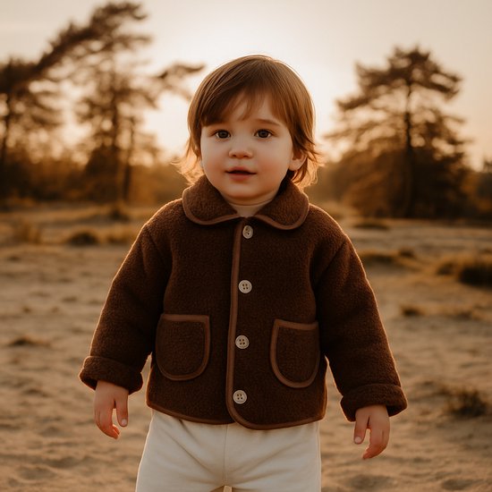 Omush Studio - Cocoa Scurry - Manteau enfant marron - taille 110
