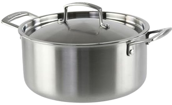 KAMBERG - Pan 30 cm van roestvrij staal 18/10 Triply - PFAS-vrij - voor alle warmtebronnen inclusief inductie en oven - 0008273, grijs
