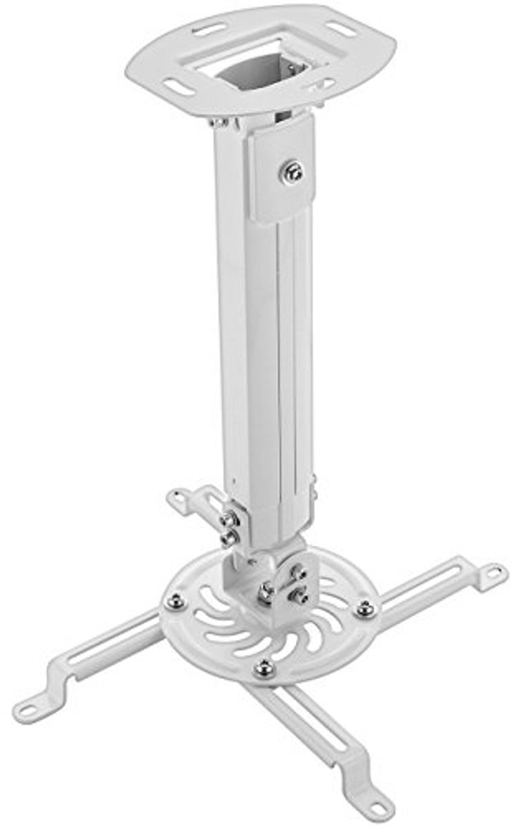 Universele Plafondbeugel voor Projectoren - Verstelbaar 380-580mm - 360° Rotatie - Tot 13,5 kg
