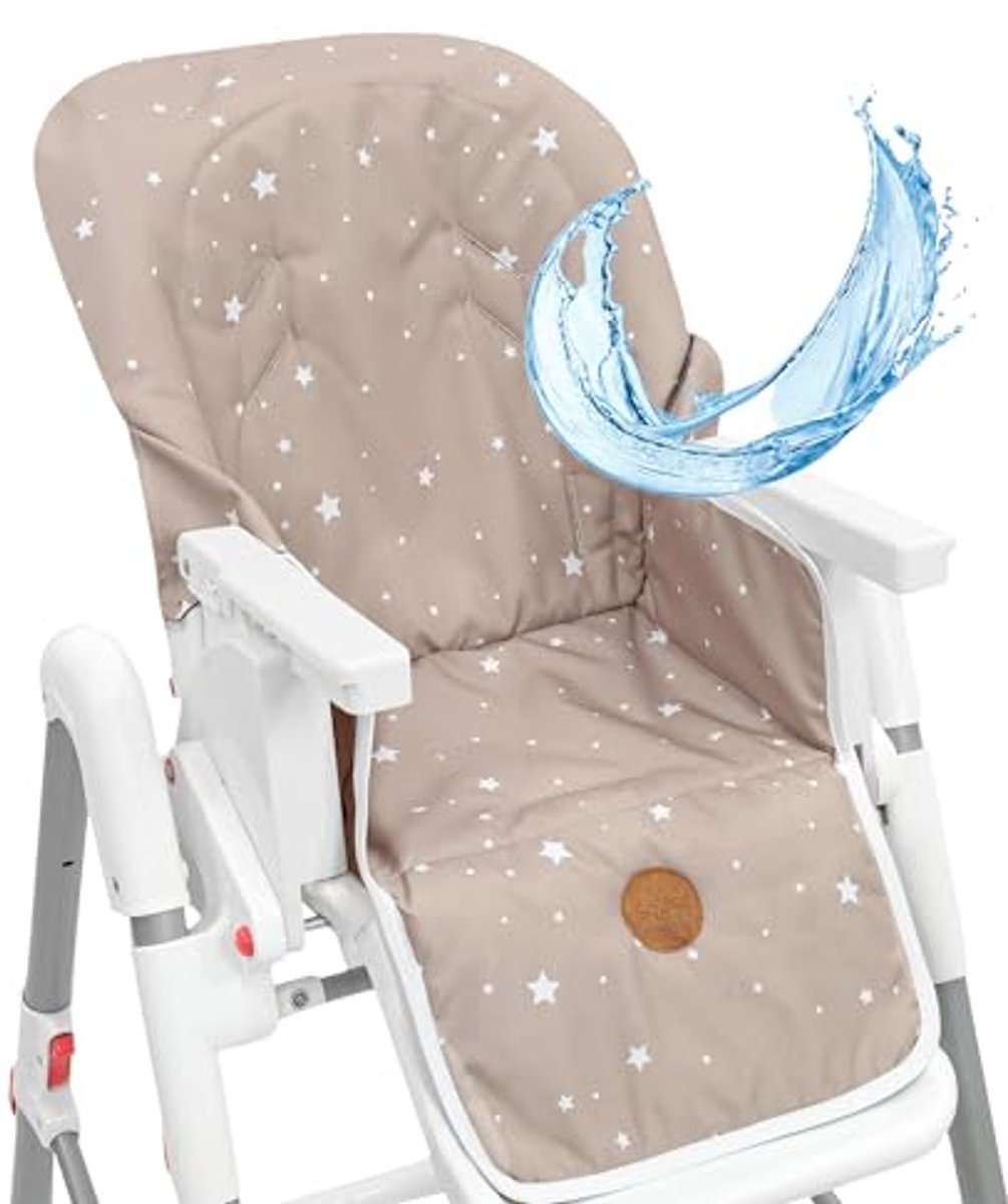 Comfortabele Stoelverkleiner voor Kinderstoelen - Zachte Zitkussen met Sterrenpatroon