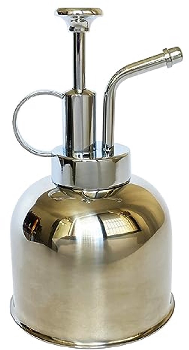 Roestvrijstalen plantensproeier voor binnenpotplanten - 0.3L, Glanzend Zilver