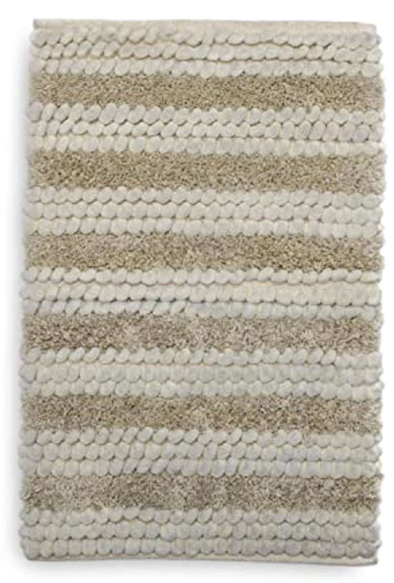 Stijlvolle Beige Badmat 60x100 cm met Antislip