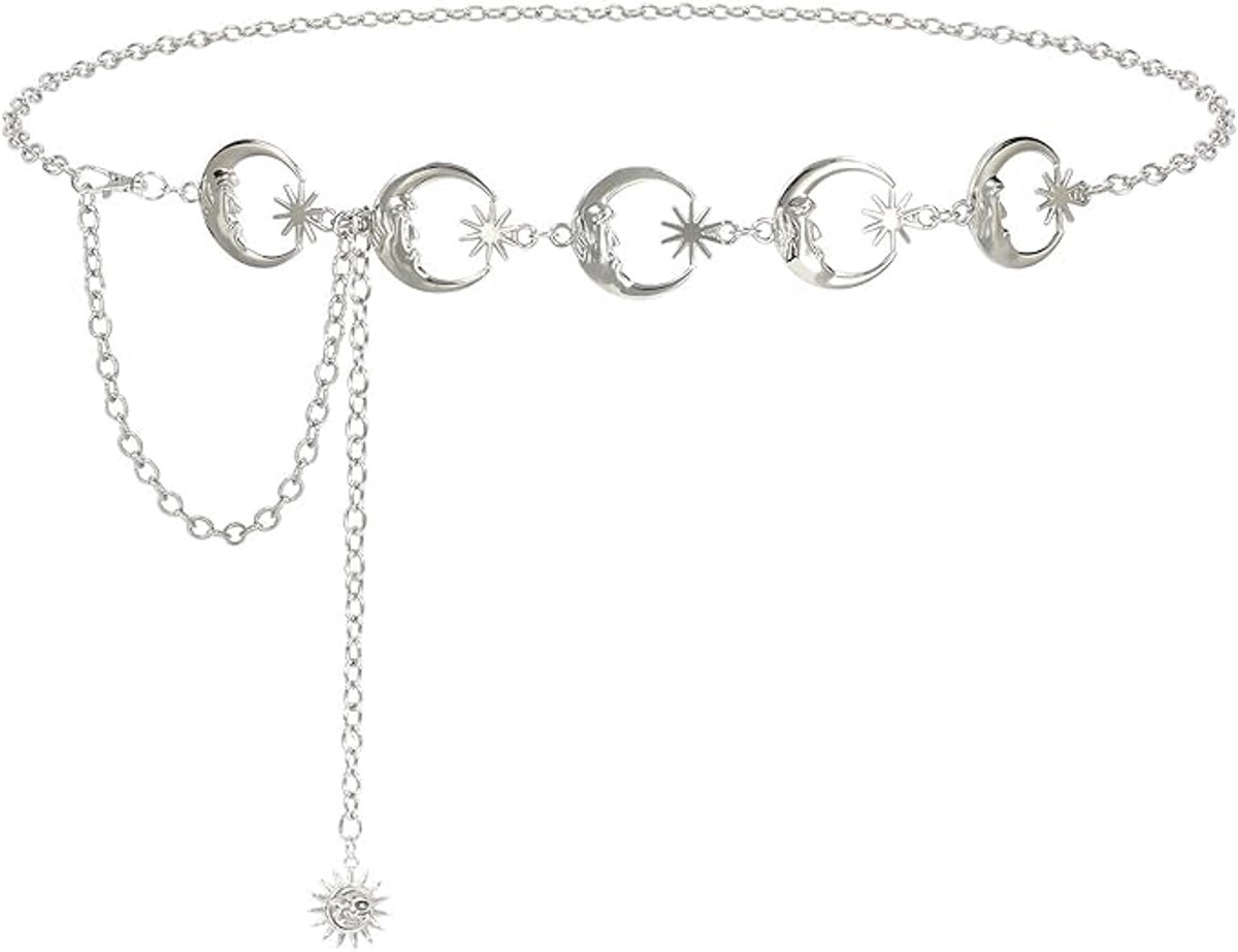 Taillekettingriem voor dames - verstelbare ketting - mode kettingriem
