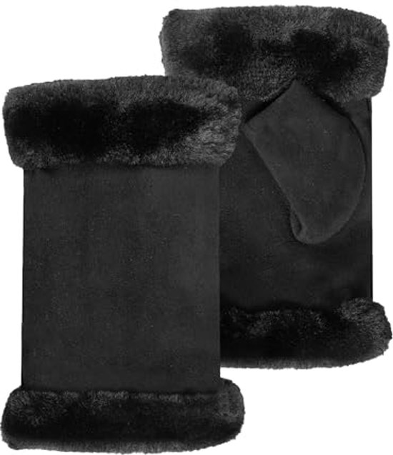 Zwarte lange gala handschoenen
