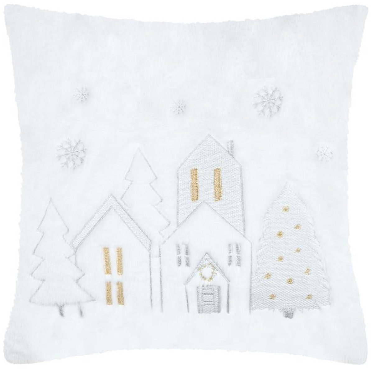 Kerstkussen HOHOHO, fluffy, 45 x 45 cm
