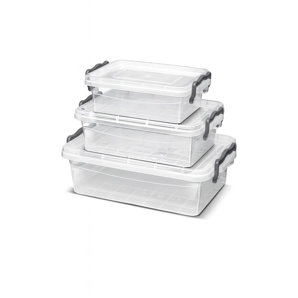 HL – Diepvriesbakjes met deksel – Set van 3 Diepvries Bakjes – Verhoudbakjes – Diepvries, Magnetron & Vaatwasserbestendig – Transparant – 3.5 Liter, 2.1 Liter en 1.2 Liter