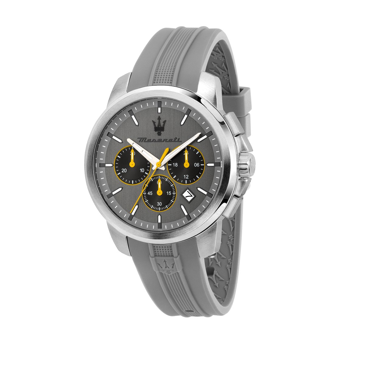 Maserati - watch - R8871621043 - Successo - chronograph - grijs - zilverkleurig - heren - horloge - 42 MM