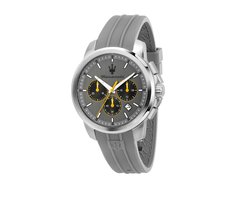 Maserati - watch - R8871621043 - Successo - chronograph - grijs - zilverkleurig - heren - horloge - 42 MM