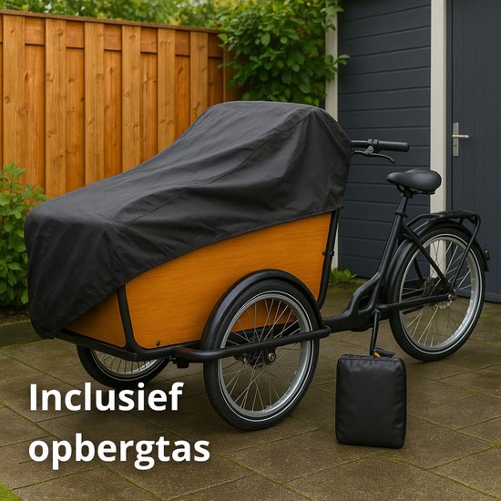 Maxxcovers Cargo Housse de vélo Cargo avec 3 Roues - Zwart - Vogue - Cangoo - Qualité A - Imperméable