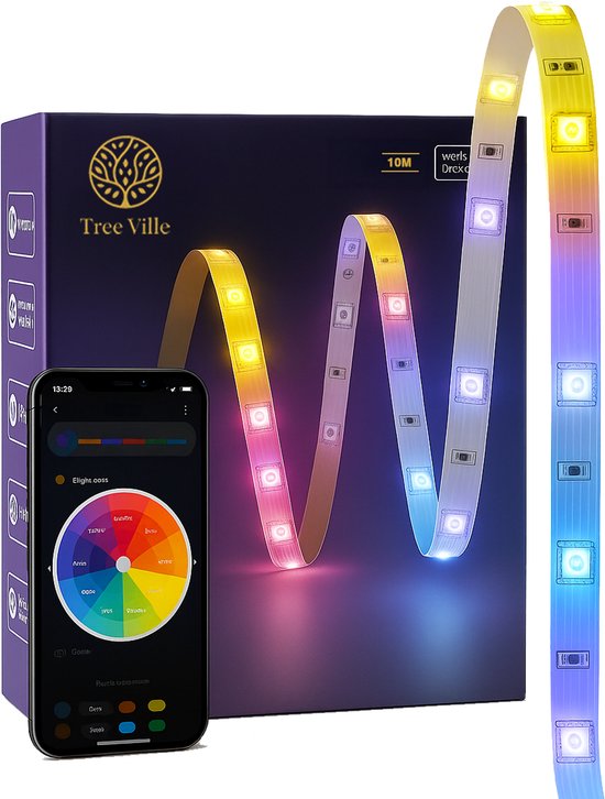 Tree Ville RGB LED strip 10 meter – slim – app