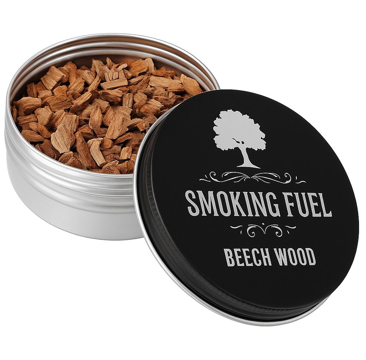 K&R Ventures® Beukenhout Rooksnippers – Middelgrote BBQ Houtsnippers – Rookhout voor BBQ & Cocktail Smoker – Whiskey Smoker Chips – Extra Smaak voor Vlees, Vis & Dranken