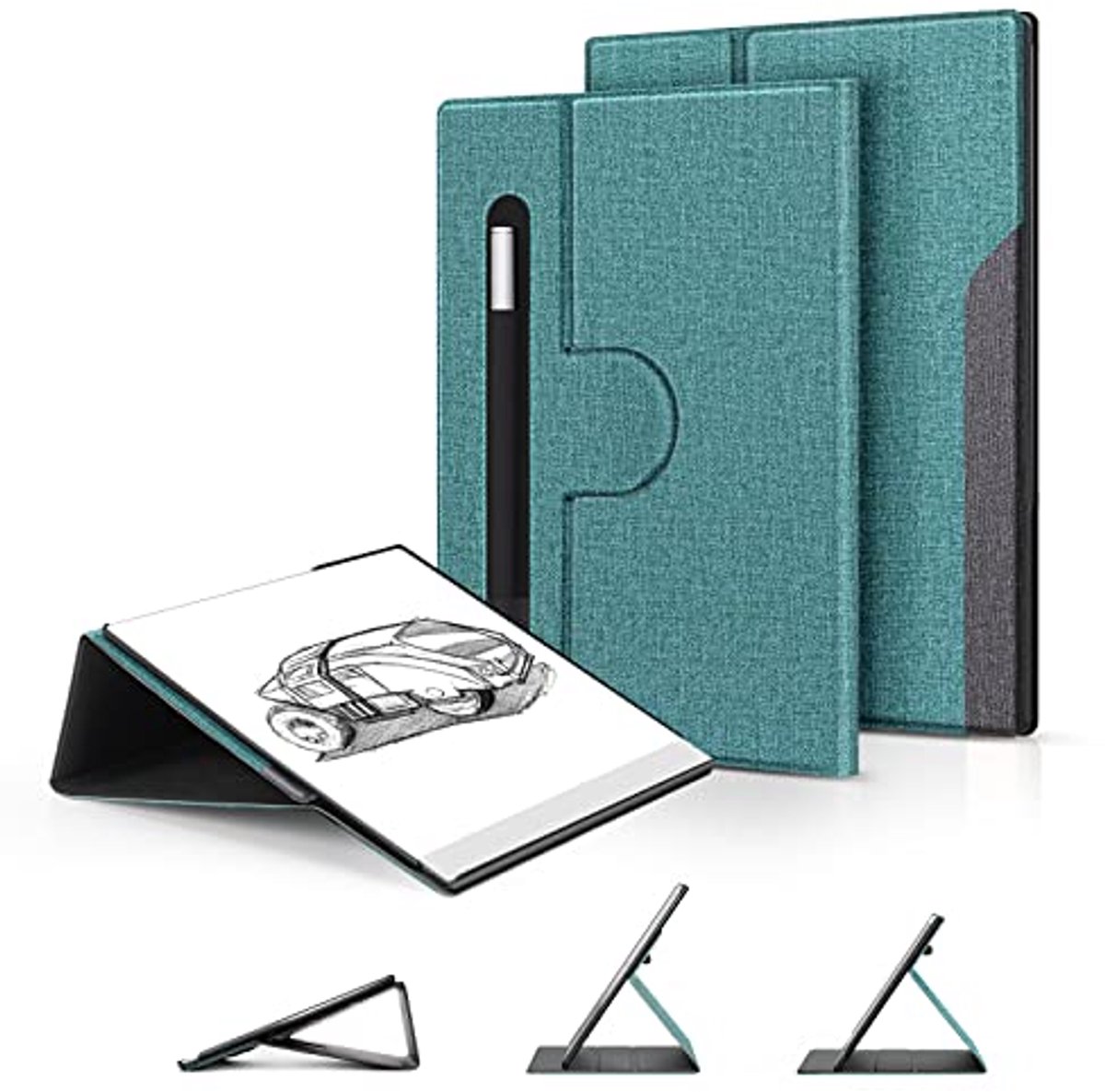 Folio Case voor 10,3 inch tablet met 360 graden draaibare standaard en stylus zak