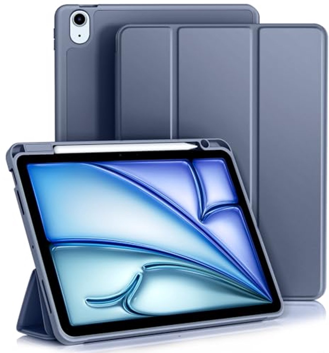 Hoes voor iPad Air 4e Generatie 10.9 Inch met Pencil Houder