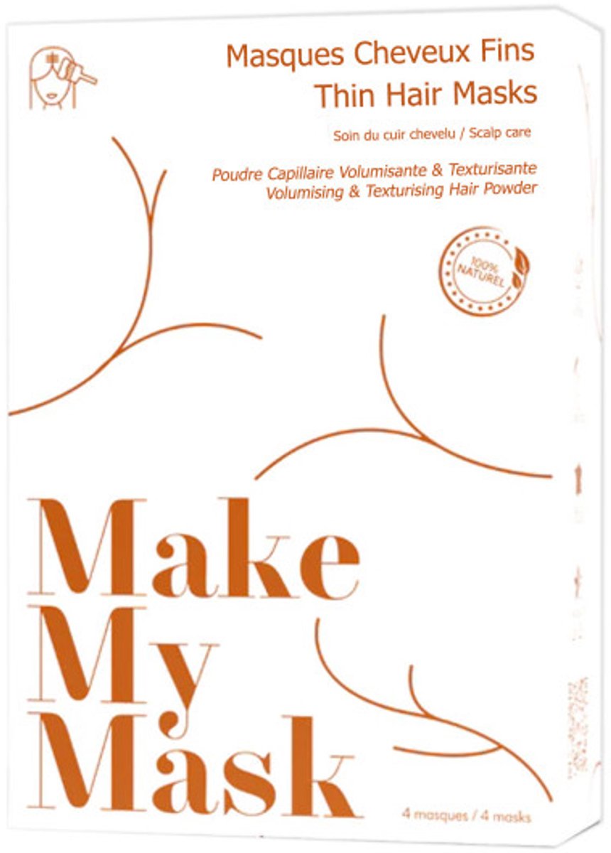 MAKEMYMASK MASKERS VOOR FIJN HAAR X4 MASKERS