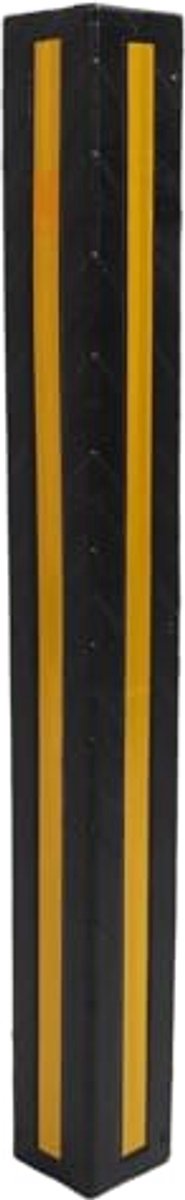 Hoekbeschermer voor Garagemuur - 80 cm Rubber met Verbeterde Zichtbaarheid en Eenvoudige Installatie