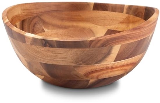 Levandeo Houten bord vierkant van acaciahout - houten schaal fruitschaal - decoratieve decoratie opslag van acaciahout bord decoratiebord fruitbord 15x15cm