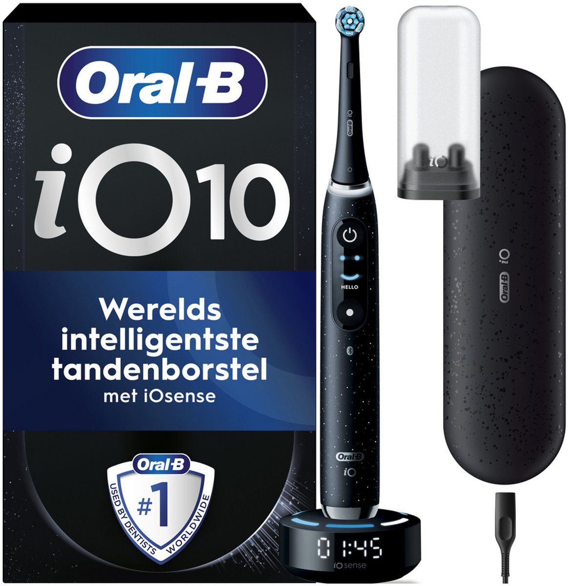 Oral-B iO Serie 10 elektrische tandenborstel (Zwart)