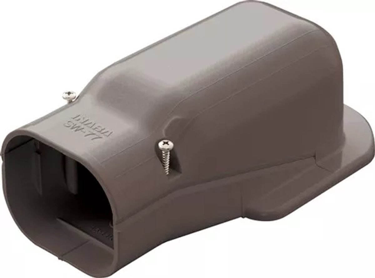 Muurafdekkap PVC Bruin Inaba Denko SW-77-B 75 mm