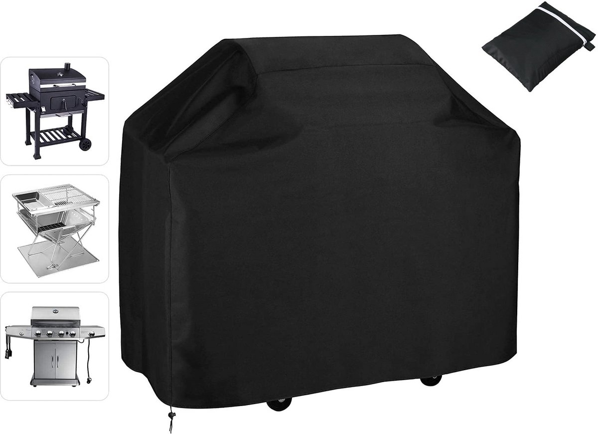 OIMG Barbecuehoezen - BBQ Accesoires - BBQ Hoes - BBQ Hoes Waterdicht - Hoes - Barbecue Beschermhoes - Universele Barbeque Hoes - Grillhoes Buiten - Oxford - Weerbestendig - Afdekking - Hoes BBQ - UV- en Waterdicht - Hoezen & Deksels - 145 x 61 x 11
