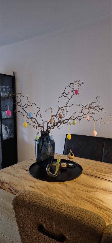 Branche décorative de Noël Bellatio Design - 3 tiges - 87 cm - Branches artificielles Décorations de Noël