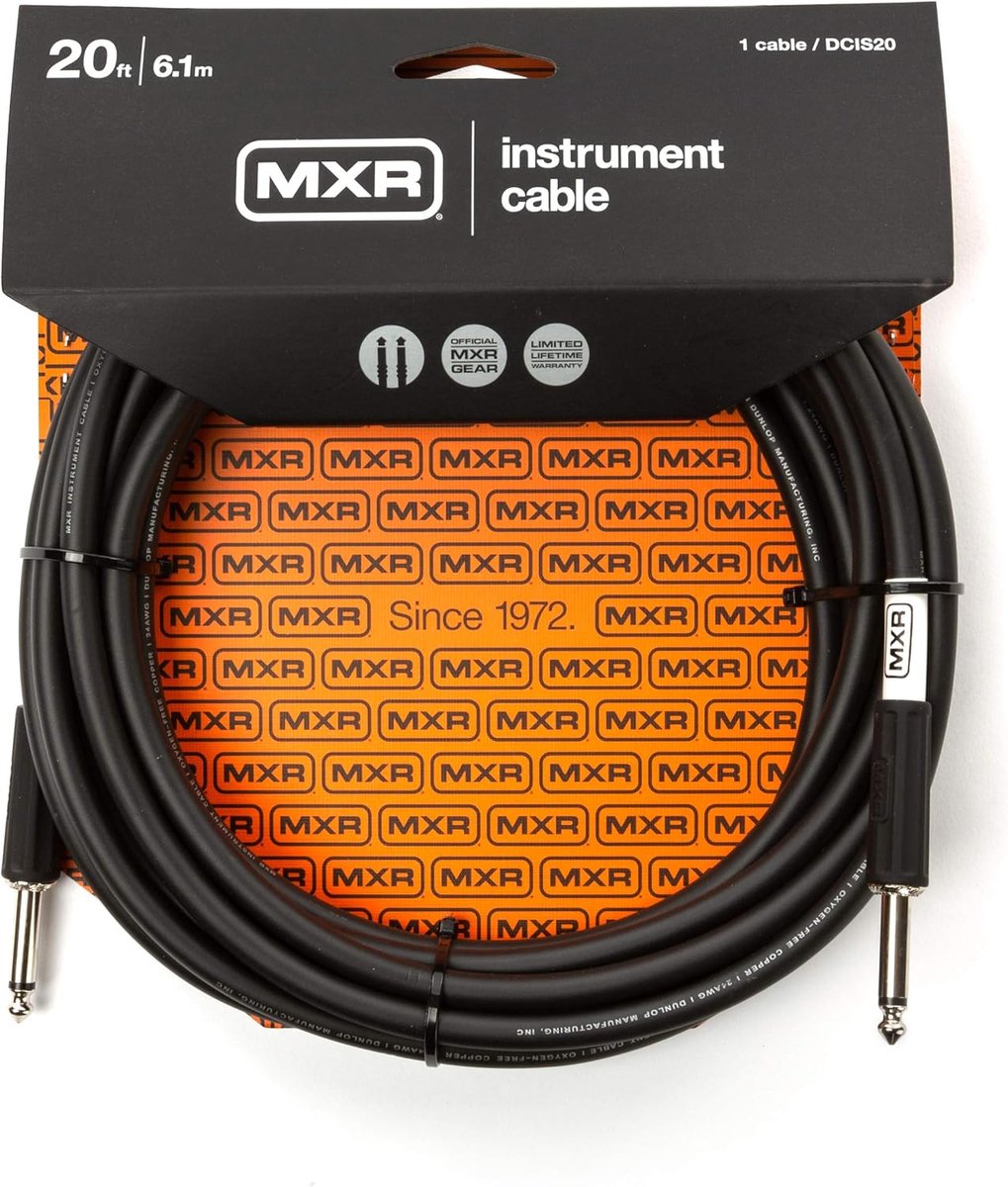 MXR DCIS20 Standard Straight Straight instrumentkabel 6m