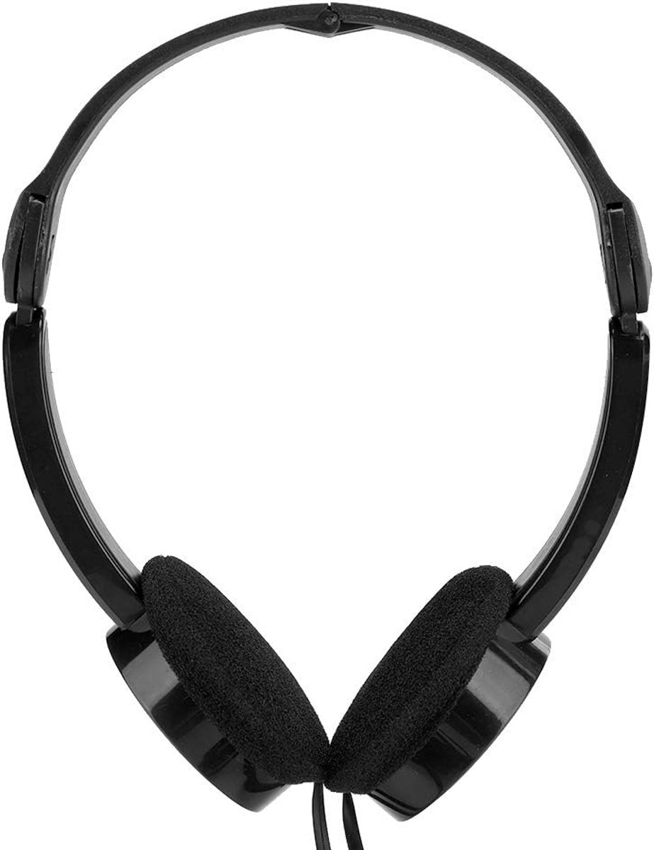 Prevent entanglement - Foldable Wired Headset - Headphones voor Smartphone (Zwart)