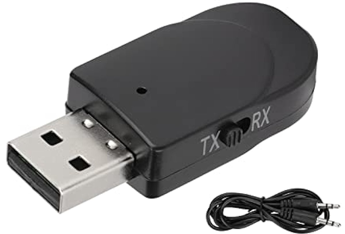 Bluetooth 5.0 USB transmitter en receiver - USB stick - zender en ontvanger - Audio/TV/Koptelefoon/Luidspreker/Audio auto/Box/Speaker/Surround set/ Aux kabel - Compact