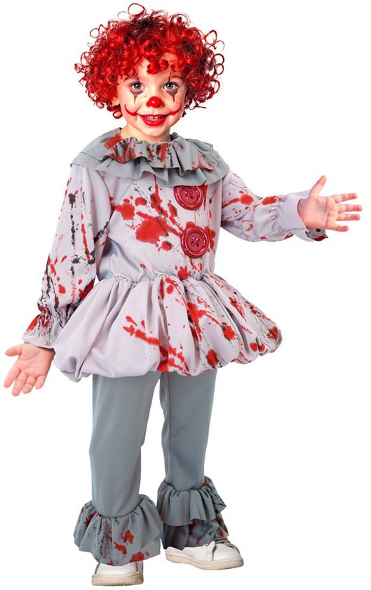 Halloween Horror Clown It Pennywise Peuter/Kind Verkleedkostuum - Maat 98