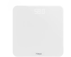 Haepi Taylor - Elektronische personenweegschaal - Ultradunne weegschaal - Matglasoppervlak - Strak design - oplaadbaar USB-C - LED-scherm