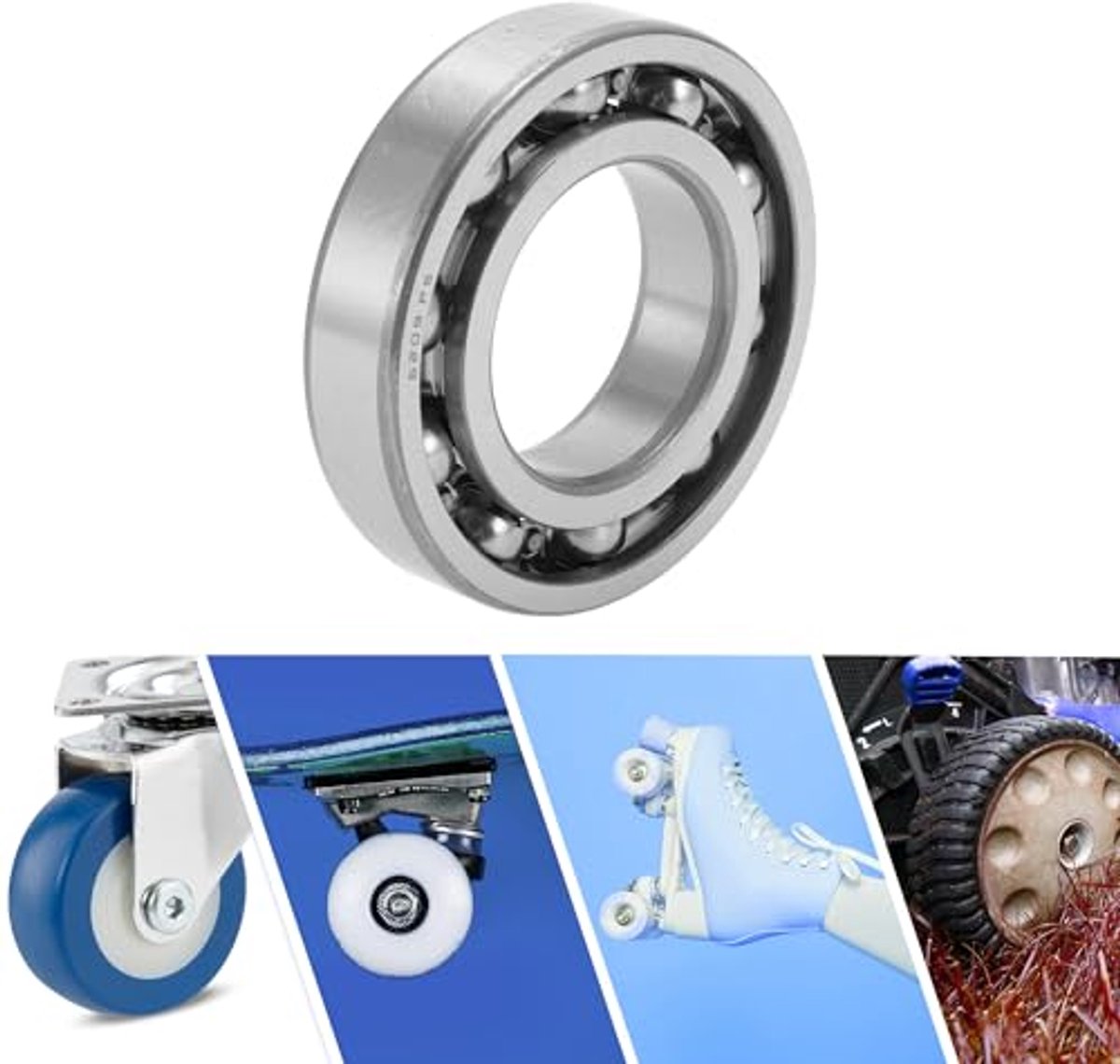 6209 & Deep Groove Ball Bearings P5 45x85x19mm Gesmeerde Lagers Open Type Zilverkleurig Scooter Skateboard Wiel