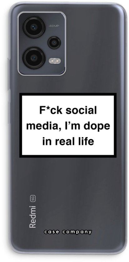 Case Company® - Coque Xiaomi Redmi Note 12 - I'm dope - Coque souple pour téléphone - Protection sur tous les côtés et bord de l'écran