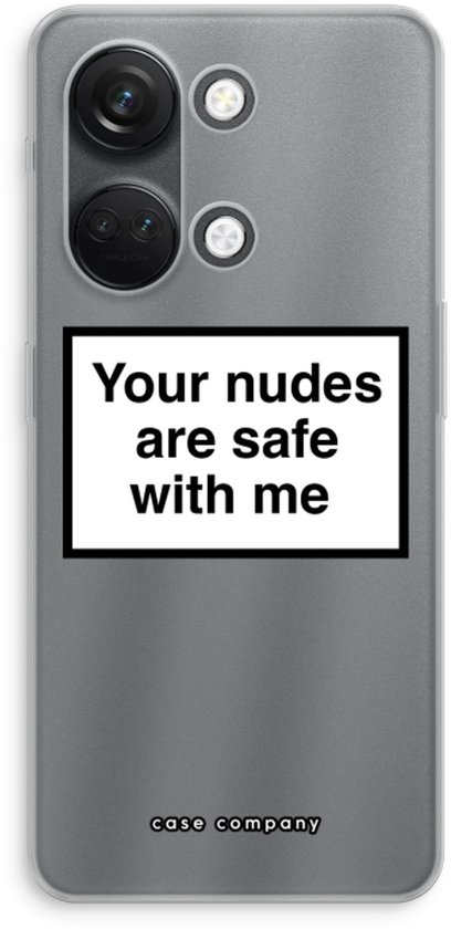 Case Company® - Coque OnePlus Nord 3 - En Safe avec moi - Coque de téléphone souple - Protection sur tous les côtés et bord de l'écran