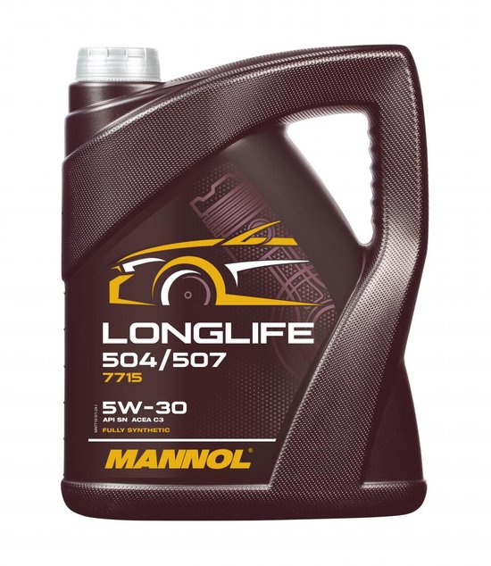 Mannol Longlife 504/507 | 5W-30 | Vol-Synthetische Motorolie | 5 Liter