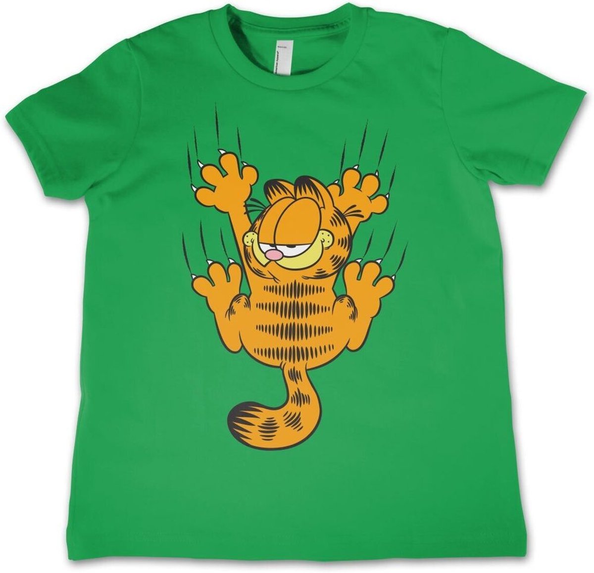 Garfield Kinder Hanging On Kids T-Shirt VIA-12-GAR004-H89-2 Green-XS