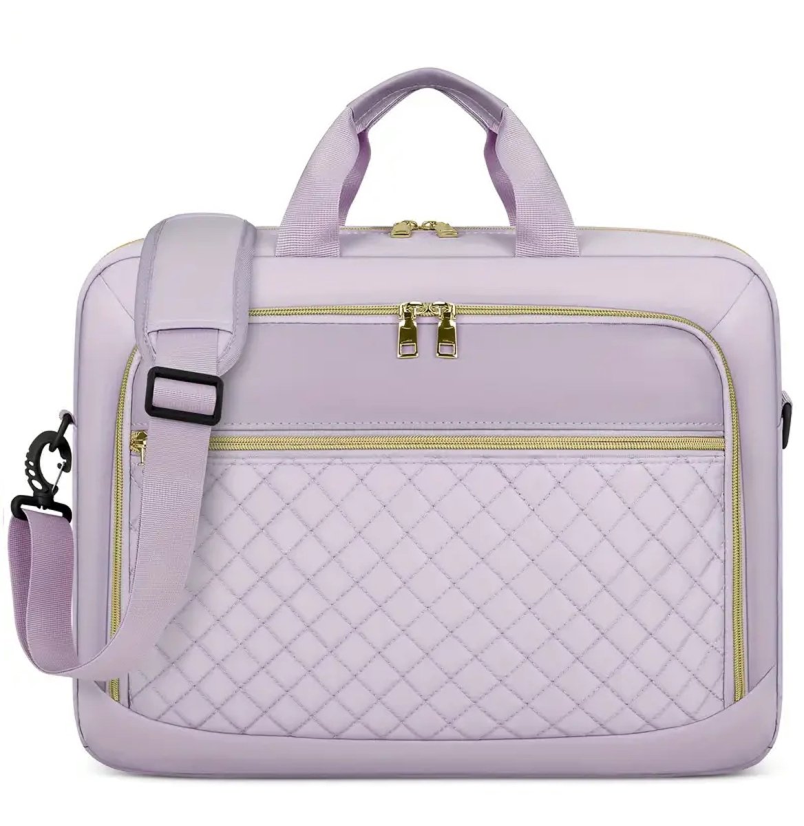 Laptoptas Dames 17 inch – Lila - Perfect Cadeau voor Valentijn - Vaderdag - Moederdag - Verjaardag - Lichtgewicht & Duurzaam Polyester – Verstelbare/Afneembare Schouderriem – Meerdere Vakken (Laptop/Tablet) – Zakelijk, Kantoor & Studie – Sjtoer