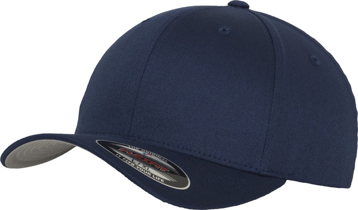 Flexfit Wooly Combed Junior Pet Blauw Kinderen
