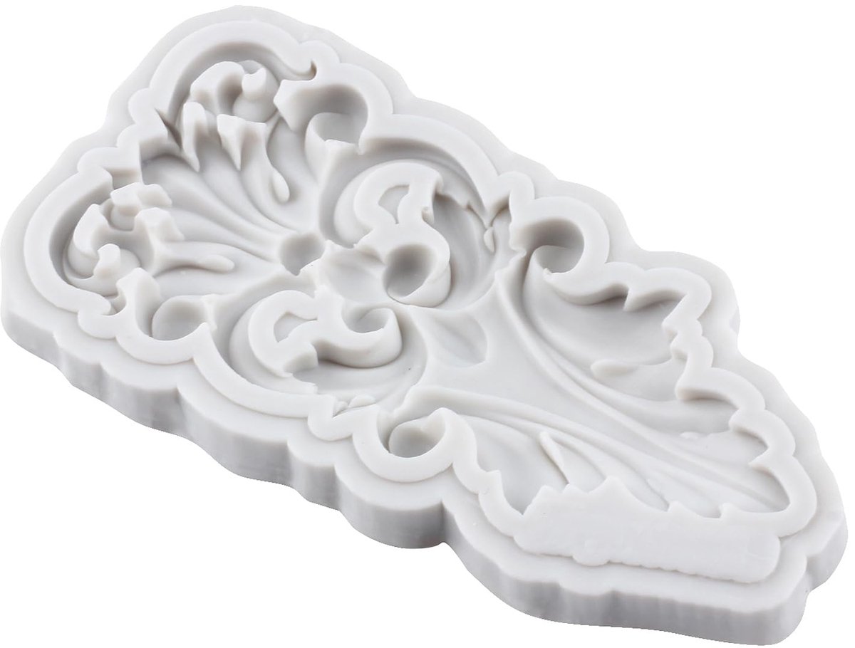 RFGHAC Barokke fondant mallen curlicues scroll kant siliconen mal filigraan mal 3D gebeeldhouwde bloem taart grens mallen voor taart decoreren cupcake snoep polymeer klei chocolade kauwgom pasta set