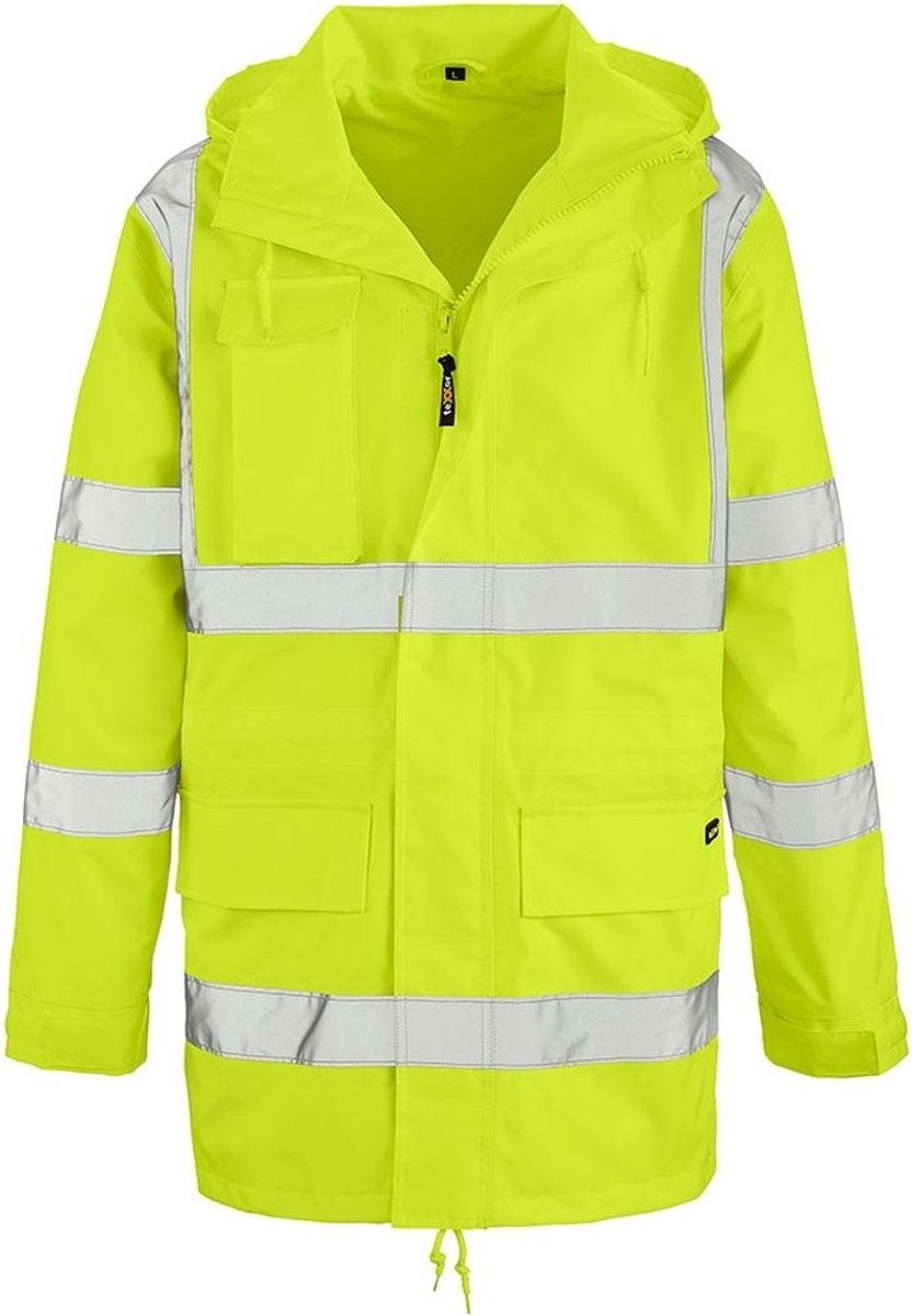 teXXor Warnschutz-Regenjacke Barrie 4101 Leuchtgelb-5XL